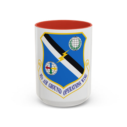 93d Air Ground Operations Wing Emblem (U.S. Air Force) Accent Coffee Mug