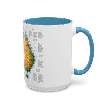 Australia - A Traveller's Look (1988) (Map) Accent Coffee Mug