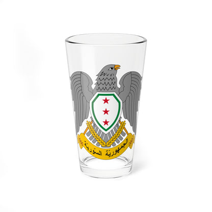 Emblem of Syria 1945-1958 (Syria) (Coat of Arms) Pint Glass 16oz