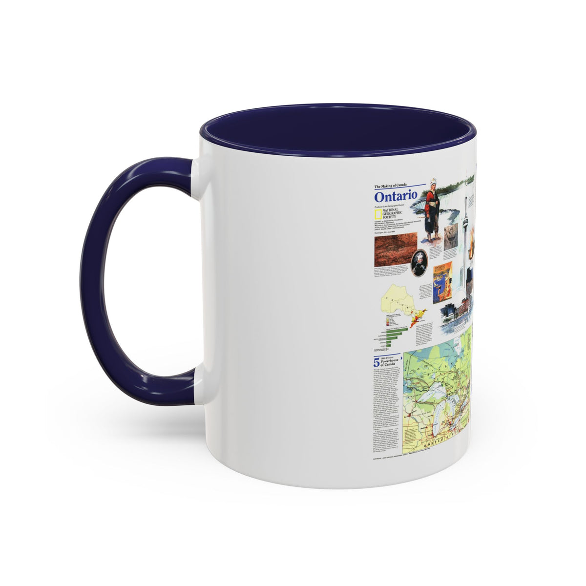 Canada - Ontario 2 (1996) (Map) Accent Coffee Mug