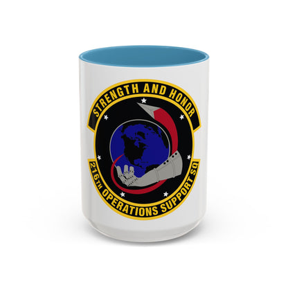 216th Operations Support Squadron (U.S. Air Force) Accent Coffee Mug