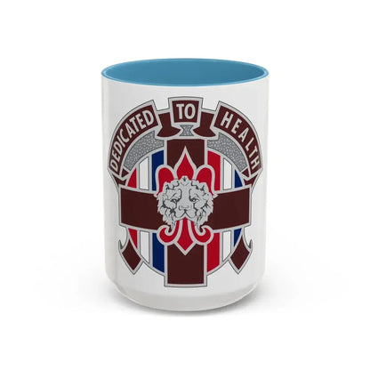 807 Medical Brigade 2 (U.S. Army) Accent Coffee Mug 15oz Light Blue - Go Mug Yourself