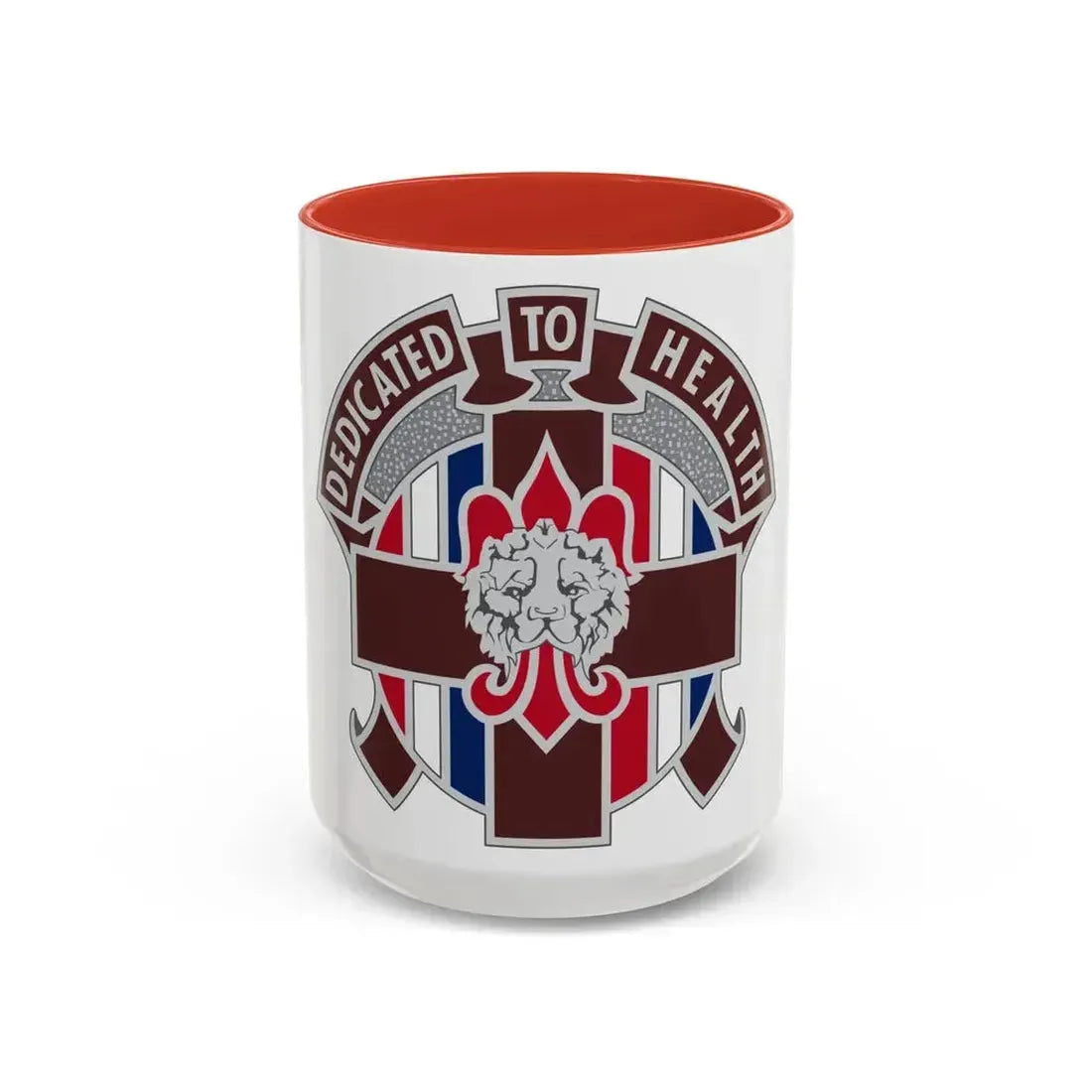 807 Medical Brigade 2 (U.S. Army) Accent Coffee Mug 15oz Red - Go Mug Yourself