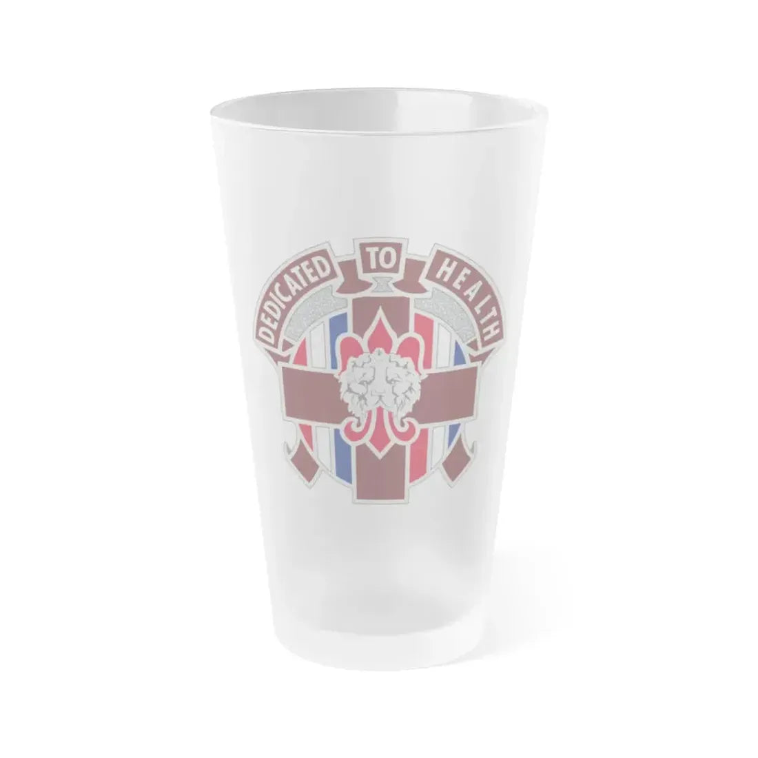 807 Medical Brigade 2 (U.S. Army) Frosted Pint Glass 16oz Default Title - Go Mug Yourself