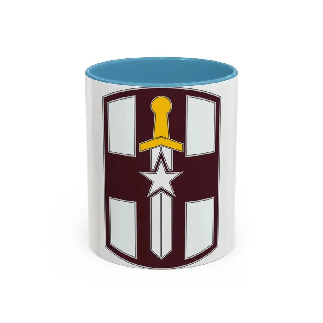 807 Medical Brigade 3 (U.S. Army) Accent Coffee Mug 11oz Light Blue - Go Mug Yourself