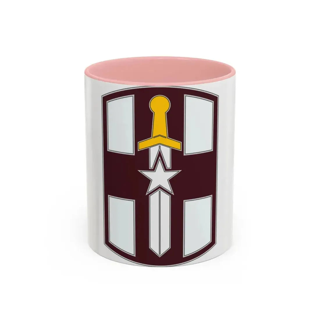 807 Medical Brigade 3 (U.S. Army) Accent Coffee Mug 11oz Pink - Go Mug Yourself
