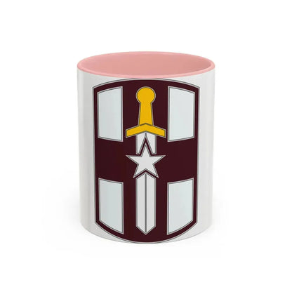 807 Medical Brigade 3 (U.S. Army) Accent Coffee Mug 11oz Pink - Go Mug Yourself