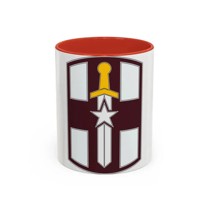 807 Medical Brigade 3 (U.S. Army) Accent Coffee Mug 11oz Red - Go Mug Yourself