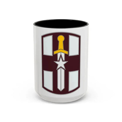 807 Medical Brigade 3 (U.S. Army) Accent Coffee Mug 15oz Black - Go Mug Yourself