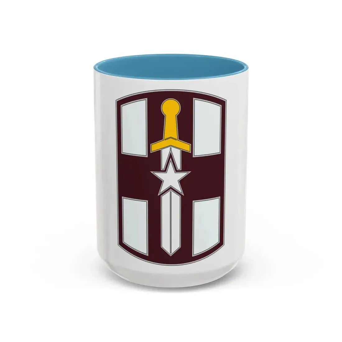 807 Medical Brigade 3 (U.S. Army) Accent Coffee Mug 15oz Light Blue - Go Mug Yourself
