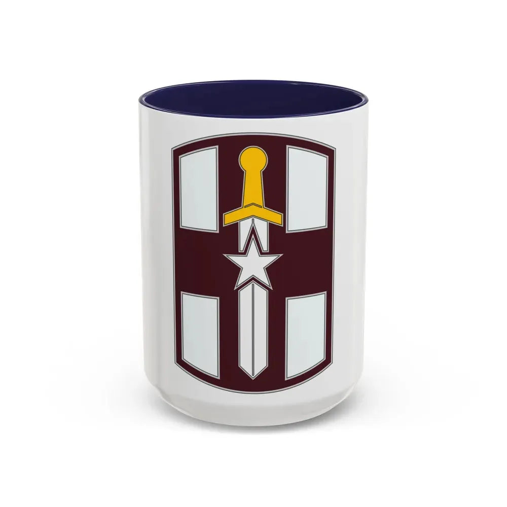 807 Medical Brigade 3 (U.S. Army) Accent Coffee Mug 15oz Navy - Go Mug Yourself