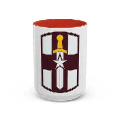807 Medical Brigade 3 (U.S. Army) Accent Coffee Mug 15oz Red - Go Mug Yourself