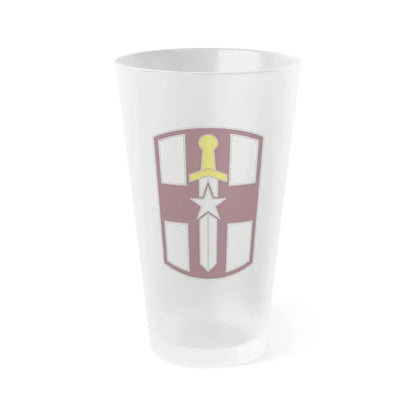 807 Medical Brigade 3 (U.S. Army) Frosted Pint Glass 16oz Default Title - Go Mug Yourself