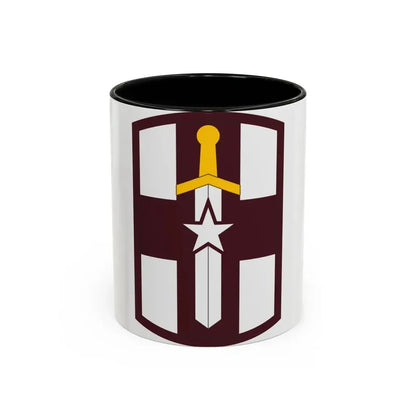 807 Medical Brigade (U.S. Army) Accent Coffee Mug 11oz Black - Go Mug Yourself