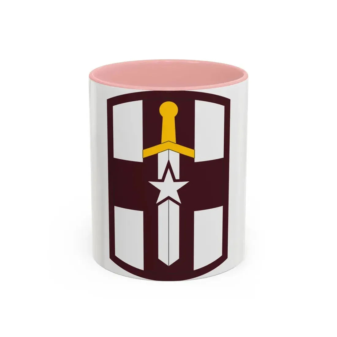 807 Medical Brigade (U.S. Army) Accent Coffee Mug 11oz Pink - Go Mug Yourself