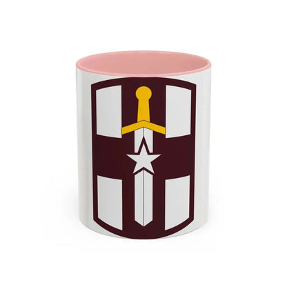 807 Medical Brigade (U.S. Army) Accent Coffee Mug 11oz Pink - Go Mug Yourself