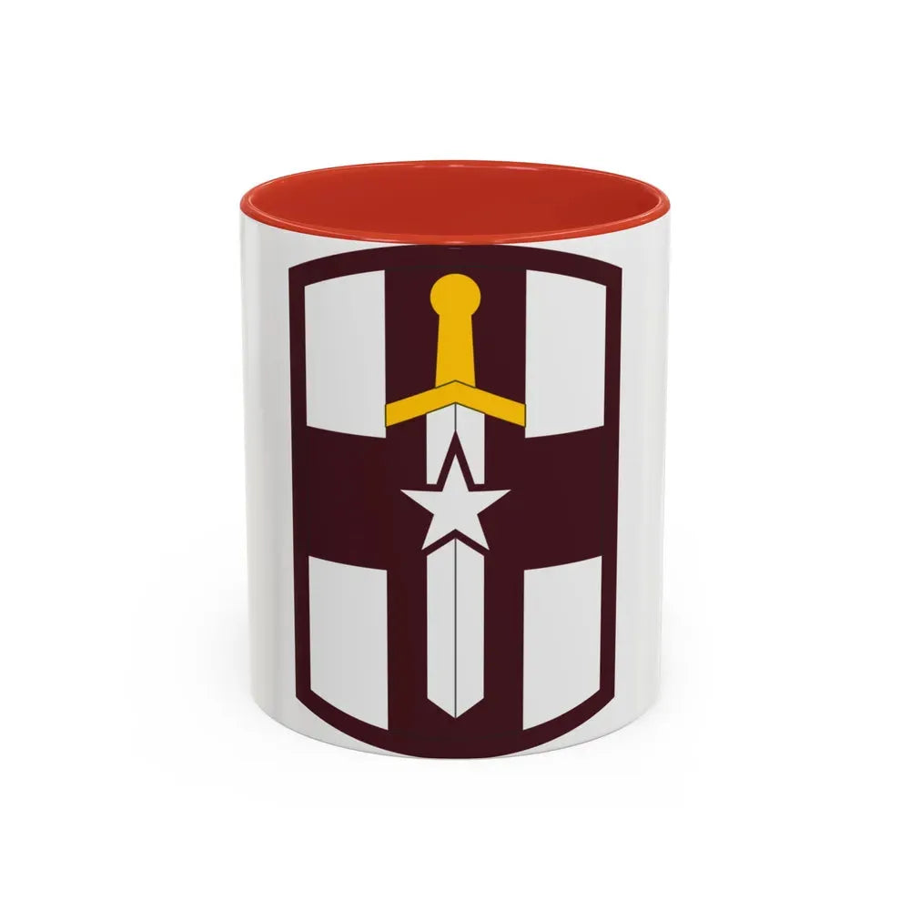 807 Medical Brigade (U.S. Army) Accent Coffee Mug 11oz Red - Go Mug Yourself