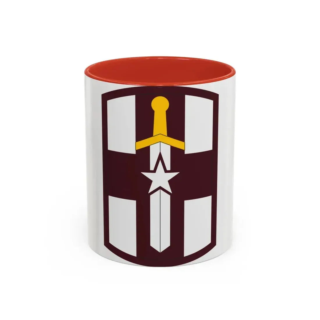 807 Medical Brigade (U.S. Army) Accent Coffee Mug 11oz Red - Go Mug Yourself