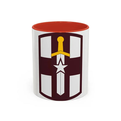 807 Medical Brigade (U.S. Army) Accent Coffee Mug 11oz Red - Go Mug Yourself