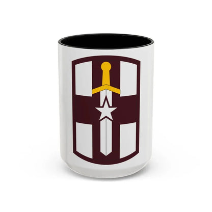807 Medical Brigade (U.S. Army) Accent Coffee Mug 15oz Black - Go Mug Yourself