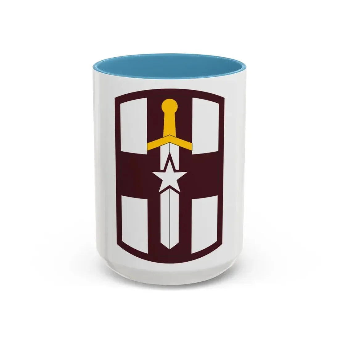 807 Medical Brigade (U.S. Army) Accent Coffee Mug 15oz Light Blue - Go Mug Yourself