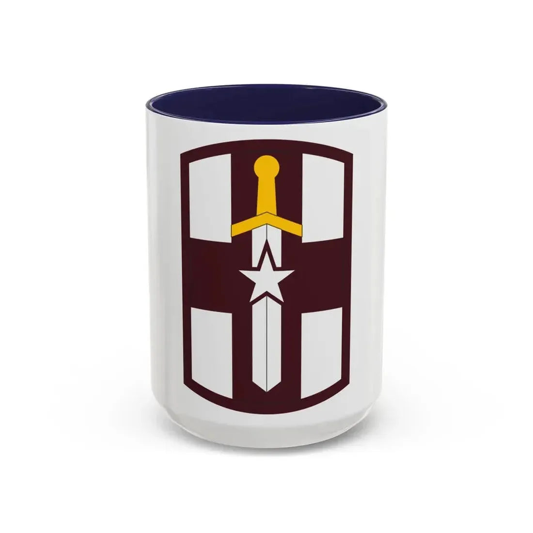 807 Medical Brigade (U.S. Army) Accent Coffee Mug 15oz Navy - Go Mug Yourself
