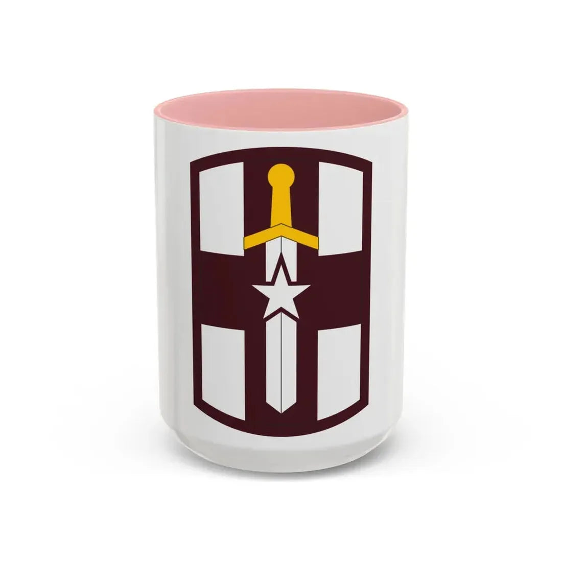 807 Medical Brigade (U.S. Army) Accent Coffee Mug 15oz Pink - Go Mug Yourself