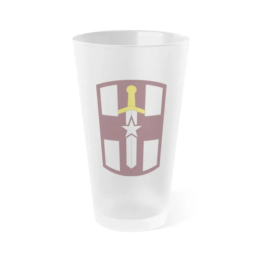 807 Medical Brigade (U.S. Army) Frosted Pint Glass 16oz Default Title - Go Mug Yourself
