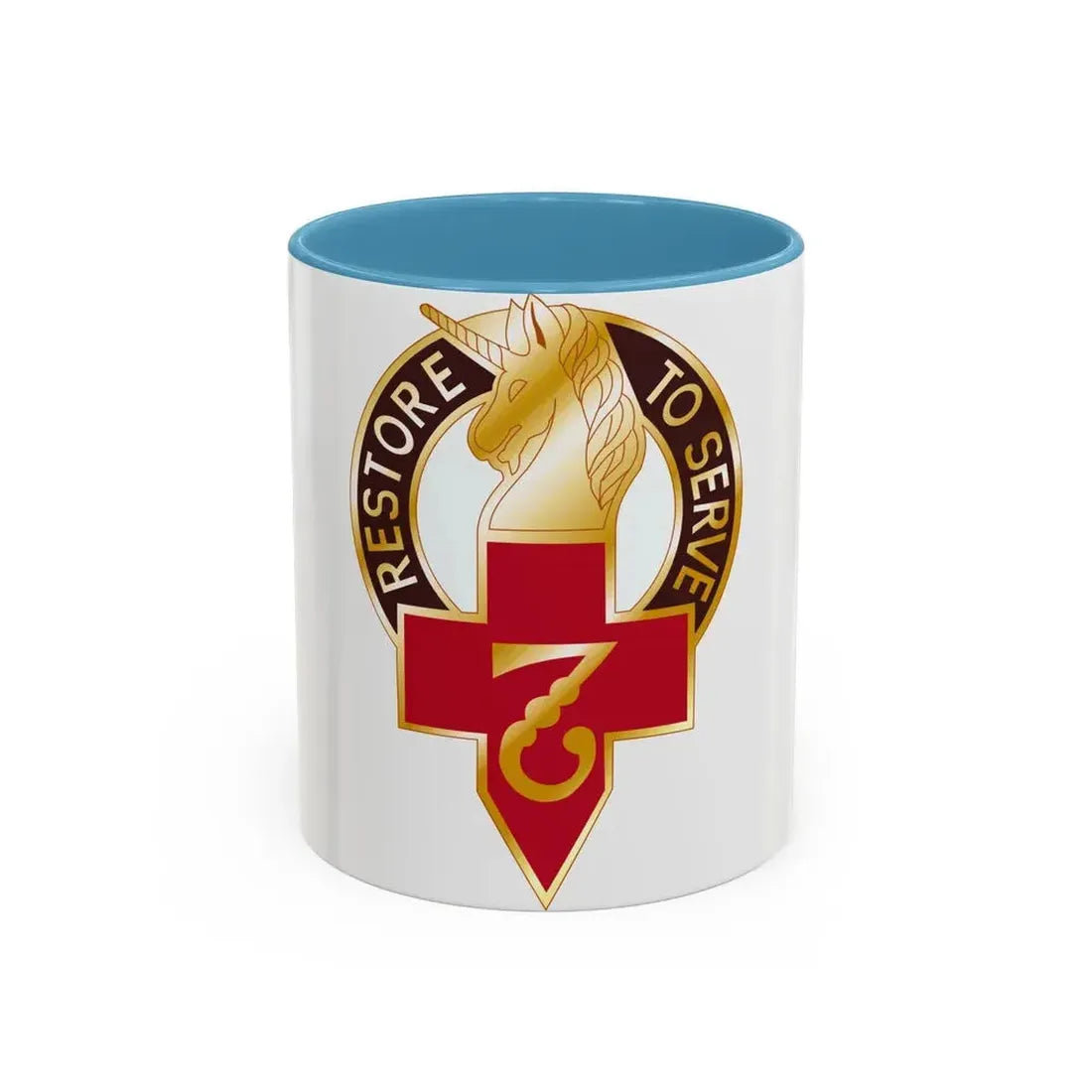 807 Surgical Hospital (U.S. Army) Accent Coffee Mug 11oz Light Blue - Go Mug Yourself