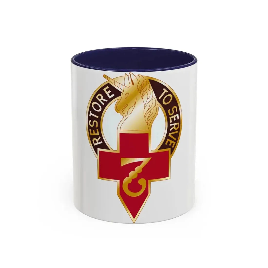 807 Surgical Hospital (U.S. Army) Accent Coffee Mug 11oz Navy - Go Mug Yourself