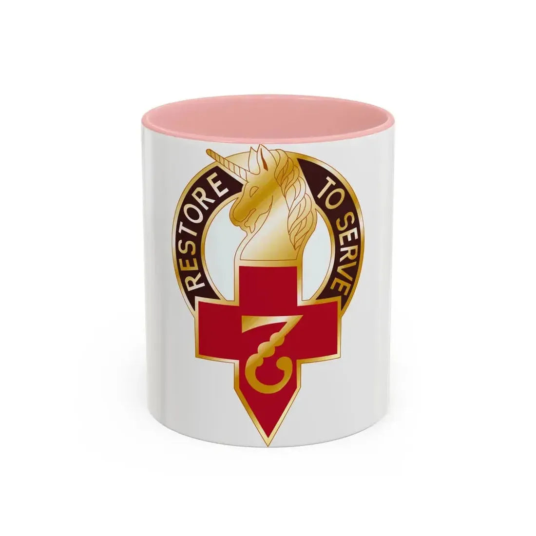 807 Surgical Hospital (U.S. Army) Accent Coffee Mug 11oz Pink - Go Mug Yourself