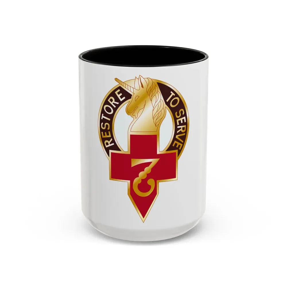 807 Surgical Hospital (U.S. Army) Accent Coffee Mug 15oz Black - Go Mug Yourself