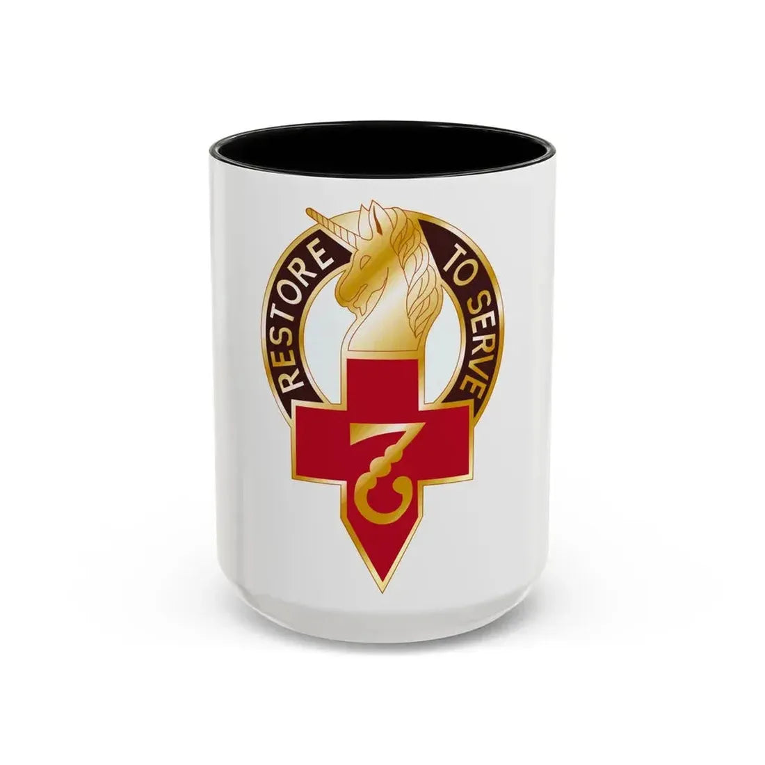 807 Surgical Hospital (U.S. Army) Accent Coffee Mug 15oz Black - Go Mug Yourself