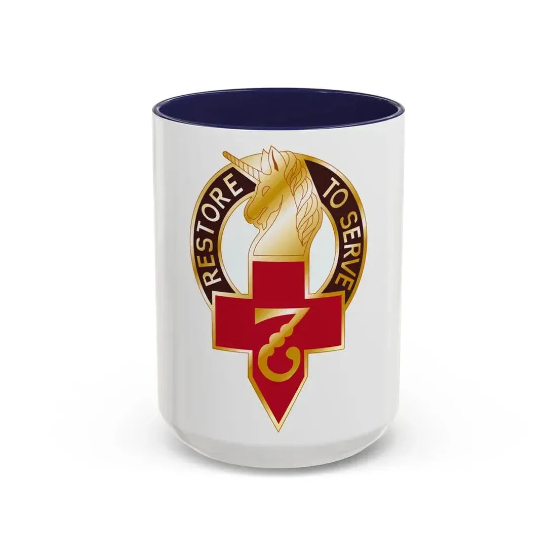 807 Surgical Hospital (U.S. Army) Accent Coffee Mug 15oz Navy - Go Mug Yourself