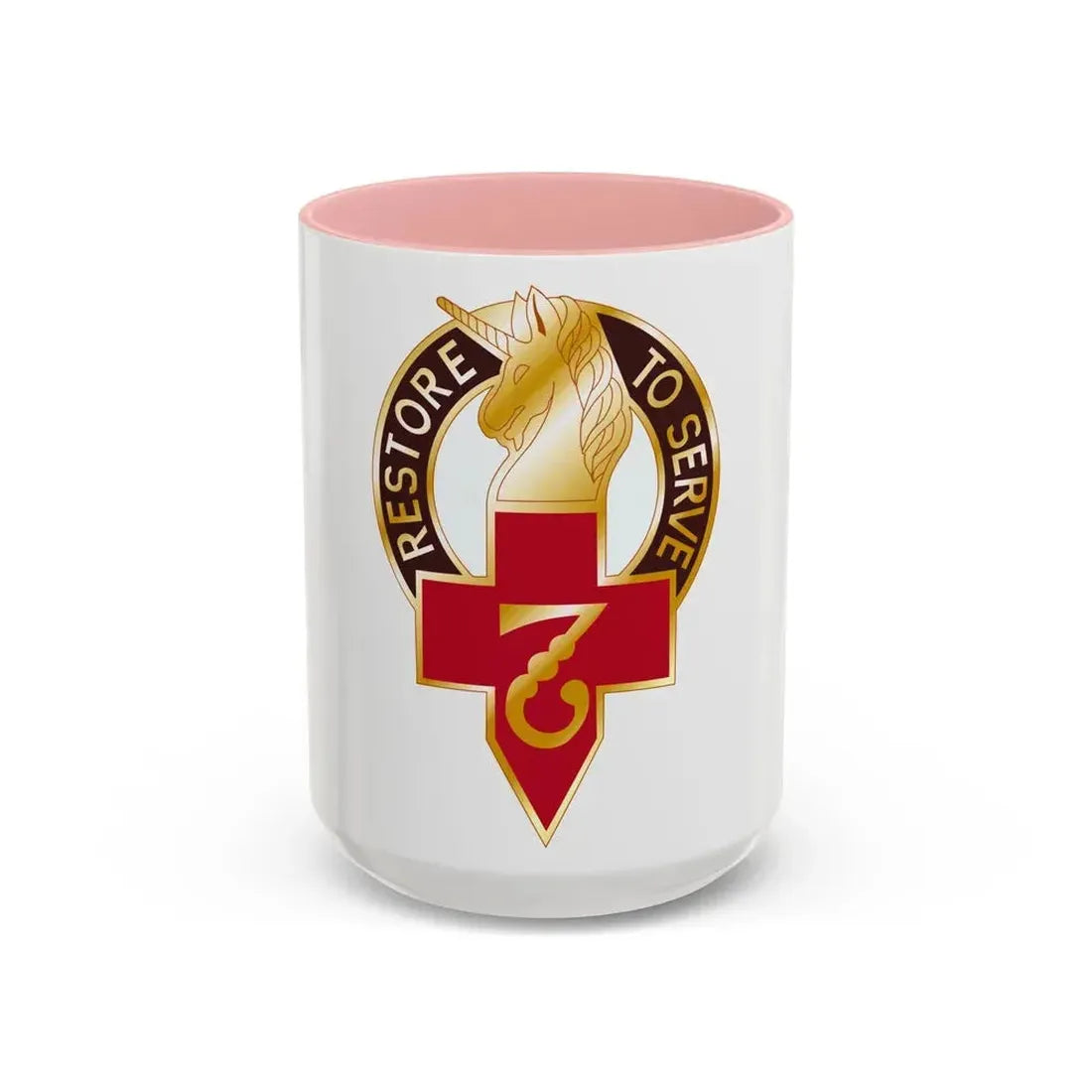 807 Surgical Hospital (U.S. Army) Accent Coffee Mug 15oz Pink - Go Mug Yourself