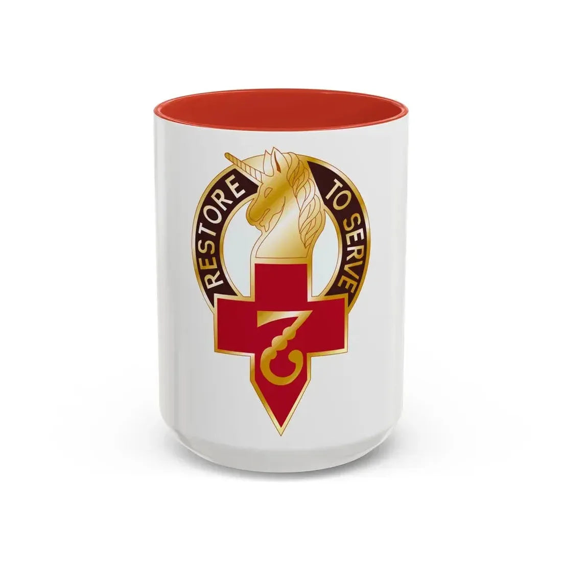 807 Surgical Hospital (U.S. Army) Accent Coffee Mug 15oz Red - Go Mug Yourself