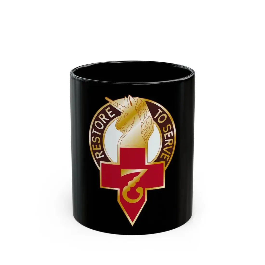 807 Surgical Hospital (U.S. Army) Black Coffee Mug 11oz - Go Mug Yourself