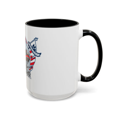 USCG Station Boston (U.S. Coast Guard) Accent Coffee Mug