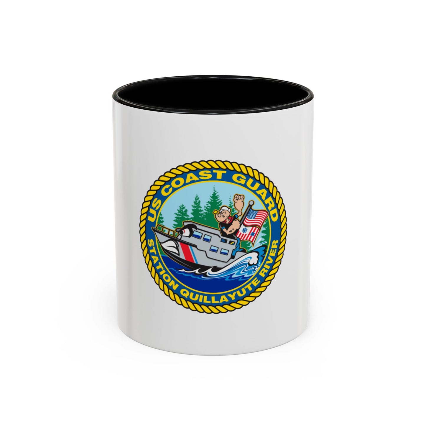 USCGS Quillayute River (U.S. Coast Guard) Accent Coffee Mug