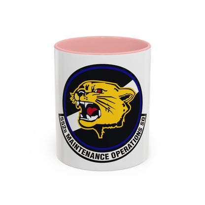 552nd Maintenance Operations Squadron (U.S. Air Force) Accent Coffee Mug