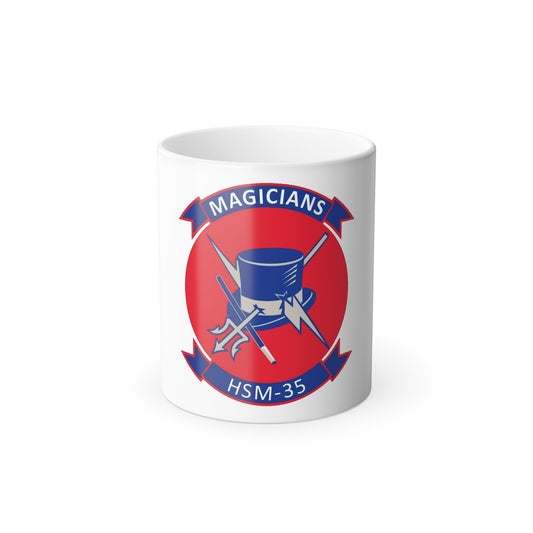 HSM 35 Helicopter Maritime Strike Squadron 35 (U.S. Navy) Color Changing Mug 11oz