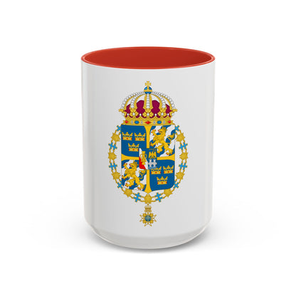 Great coat of arms of Sweden 3 - Accent Coffee Mug
