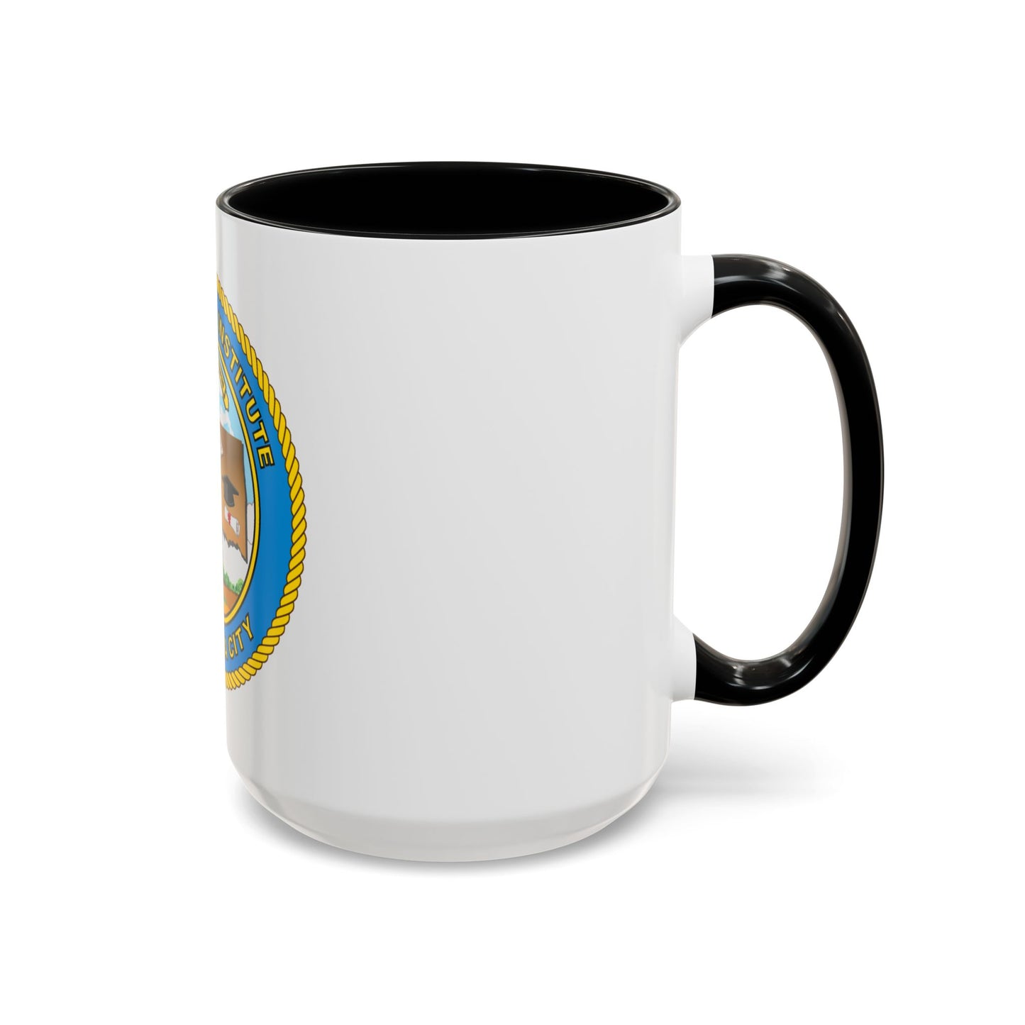 USCG Institute Oklahoma City (U.S. Coast Guard) Accent Coffee Mug