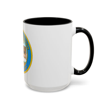 USCG Institute Oklahoma City (U.S. Coast Guard) Accent Coffee Mug