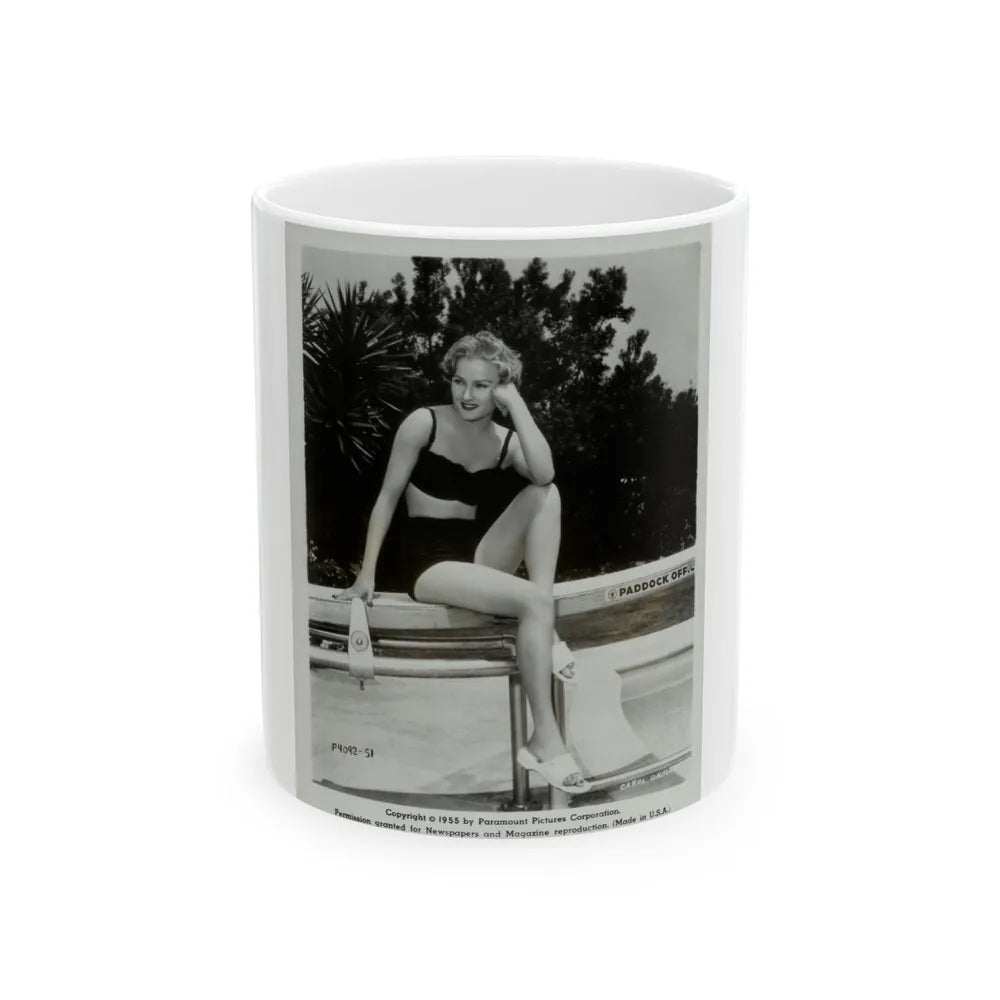 Carol Ohmart #10 (Vintage Female Icon) White Coffee Mug-11oz-Go Mug Yourself