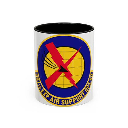 807th Expeditionary Air Support Operations Squadron (U.S. Air Force) Accent Coffee Mug 11oz Black - Go Mug Yourself