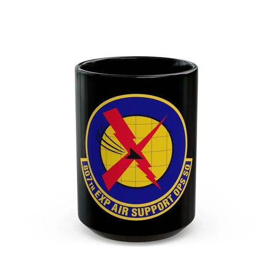 807th Expeditionary Air Support Operations Squadron (U.S. Air Force) Black Coffee Mug 15oz - Go Mug Yourself