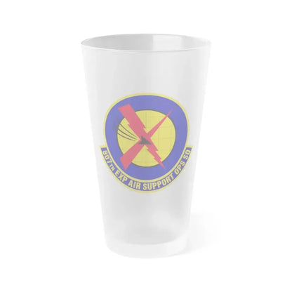 807th Expeditionary Air Support Operations Squadron (U.S. Air Force) Frosted Pint Glass 16oz Default Title - Go Mug Yourself