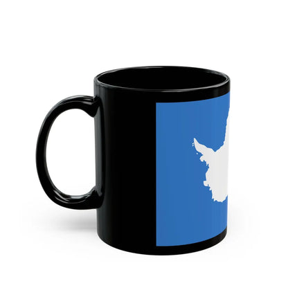 Proposed flag of Antarctica Graham Bartram - Black Coffee Mug-Go Mug Yourself