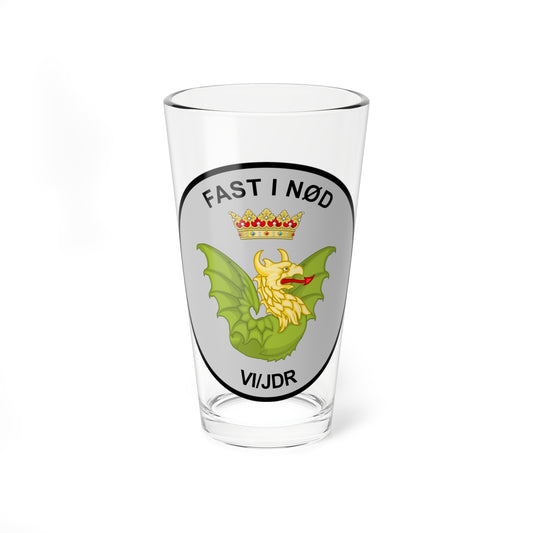 Emblem for the VI-JDR (Denmark) (Coat of Arms) Pint Glass 16oz